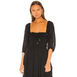 Free People Black Midi Dress